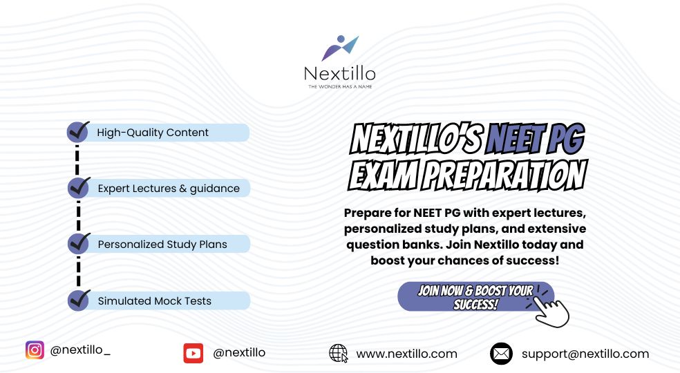 Nextillo’s nEET pg eXAM pREPARATION