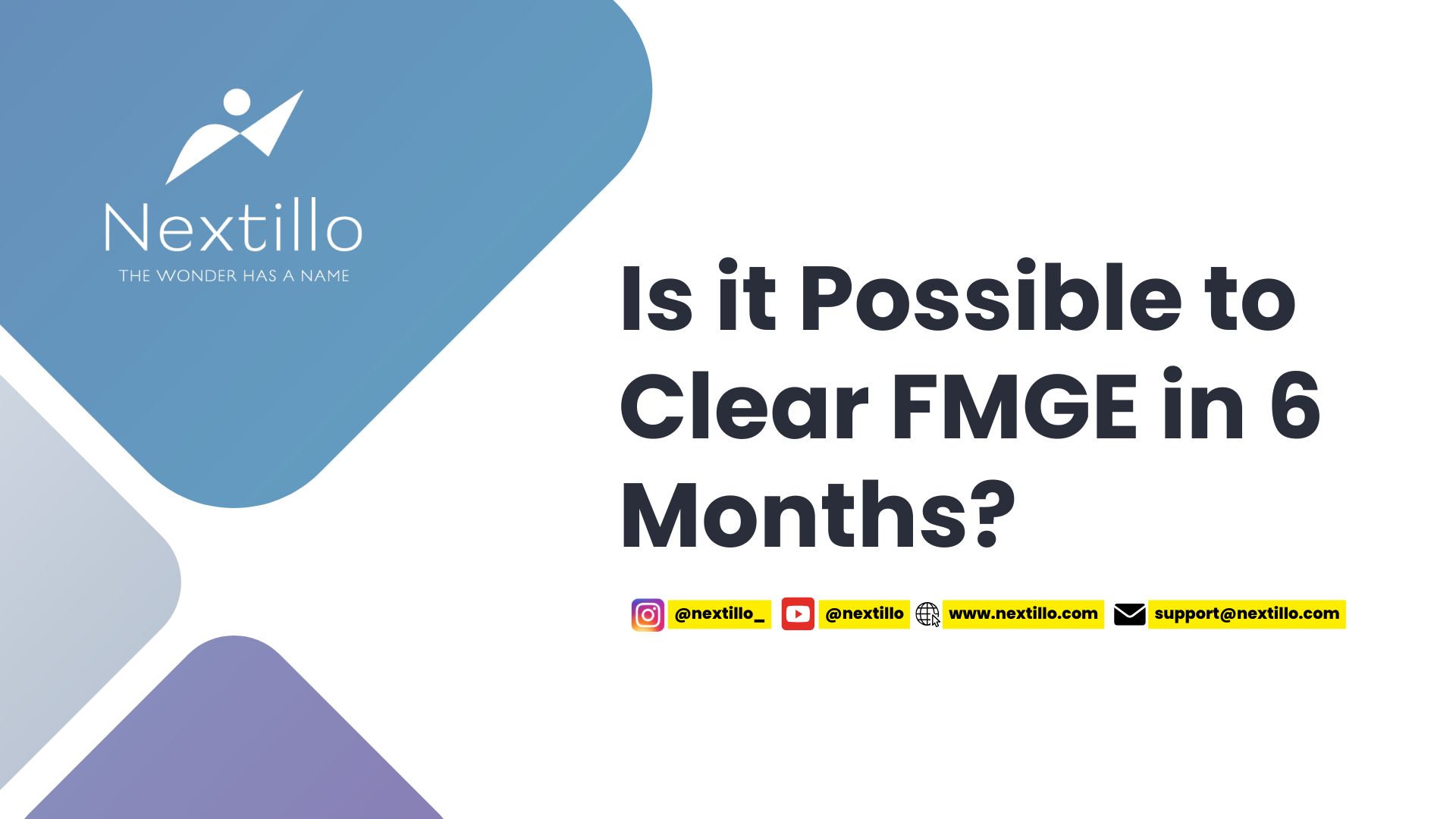 Is it Possible to Clear FMGE in 6 Months?